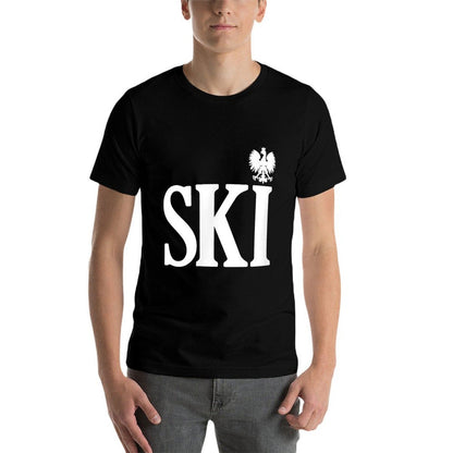 SKI Polish Surnames Ending Polish Eagle Dyngus Day  Vintage-inspired T-Shirt