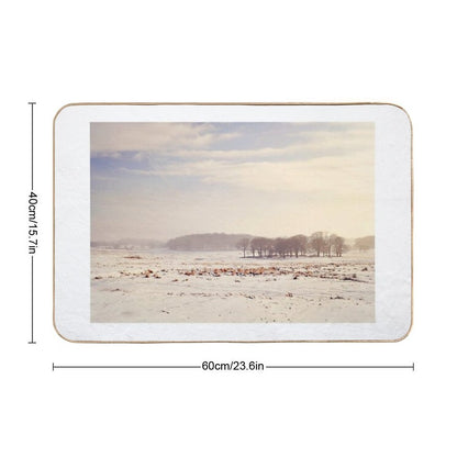 Snowy Valley  Stain-Proof Bath Mat