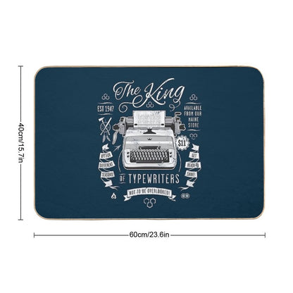 The King of Typewriters  Rapid-Drying Bath Mat