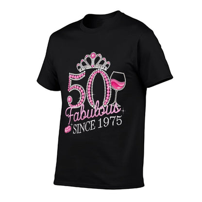 50th Birthday Decorations for Women, 50 And Fabulous Since  Classic T-Shirt