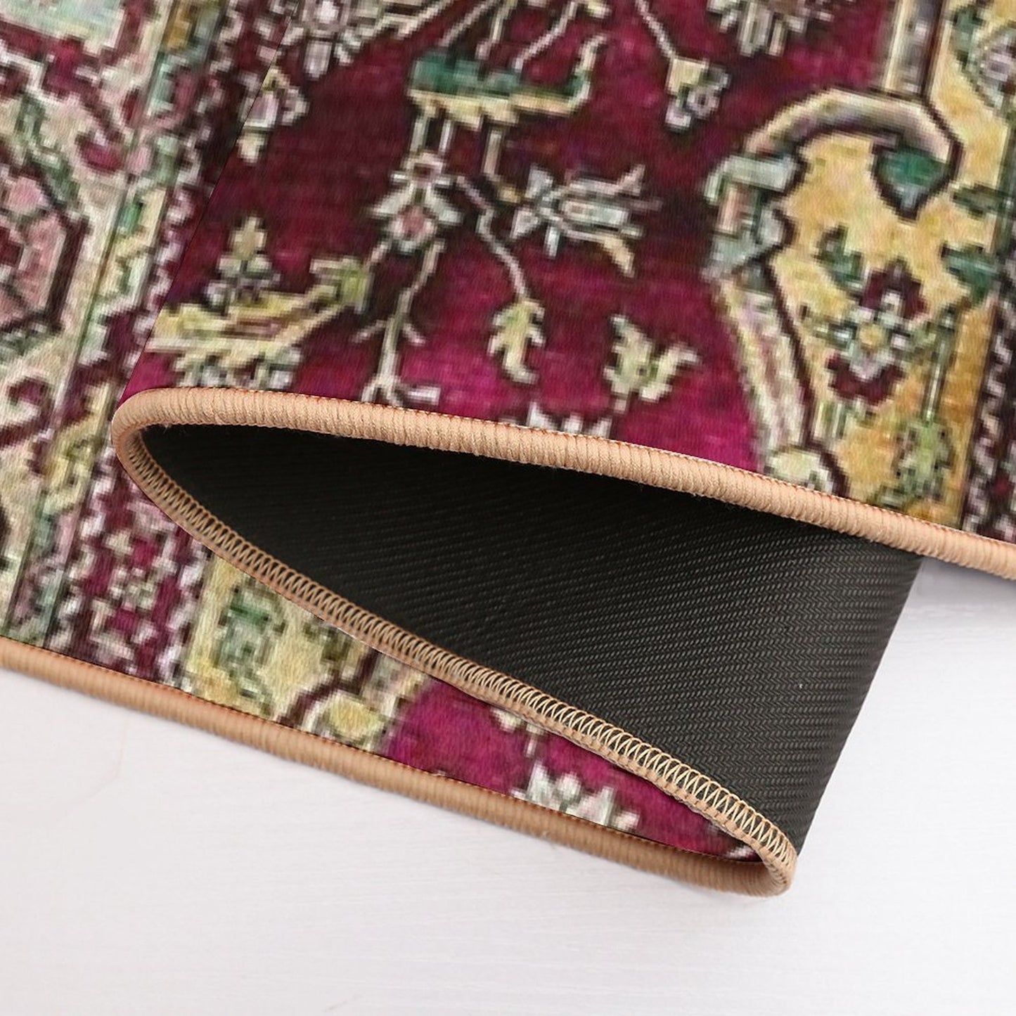 Farahan Arak West Persian Silk Rug Print  Multi-Purpose Bath Mat