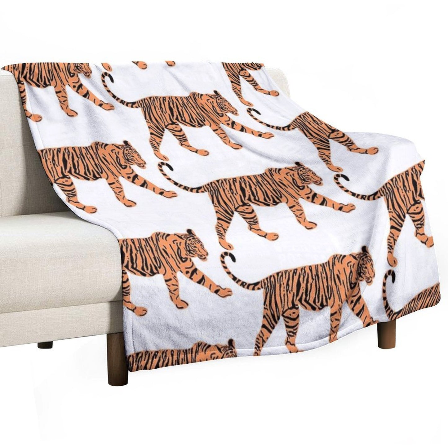 Tiger Travel-friendly Throw Blanket