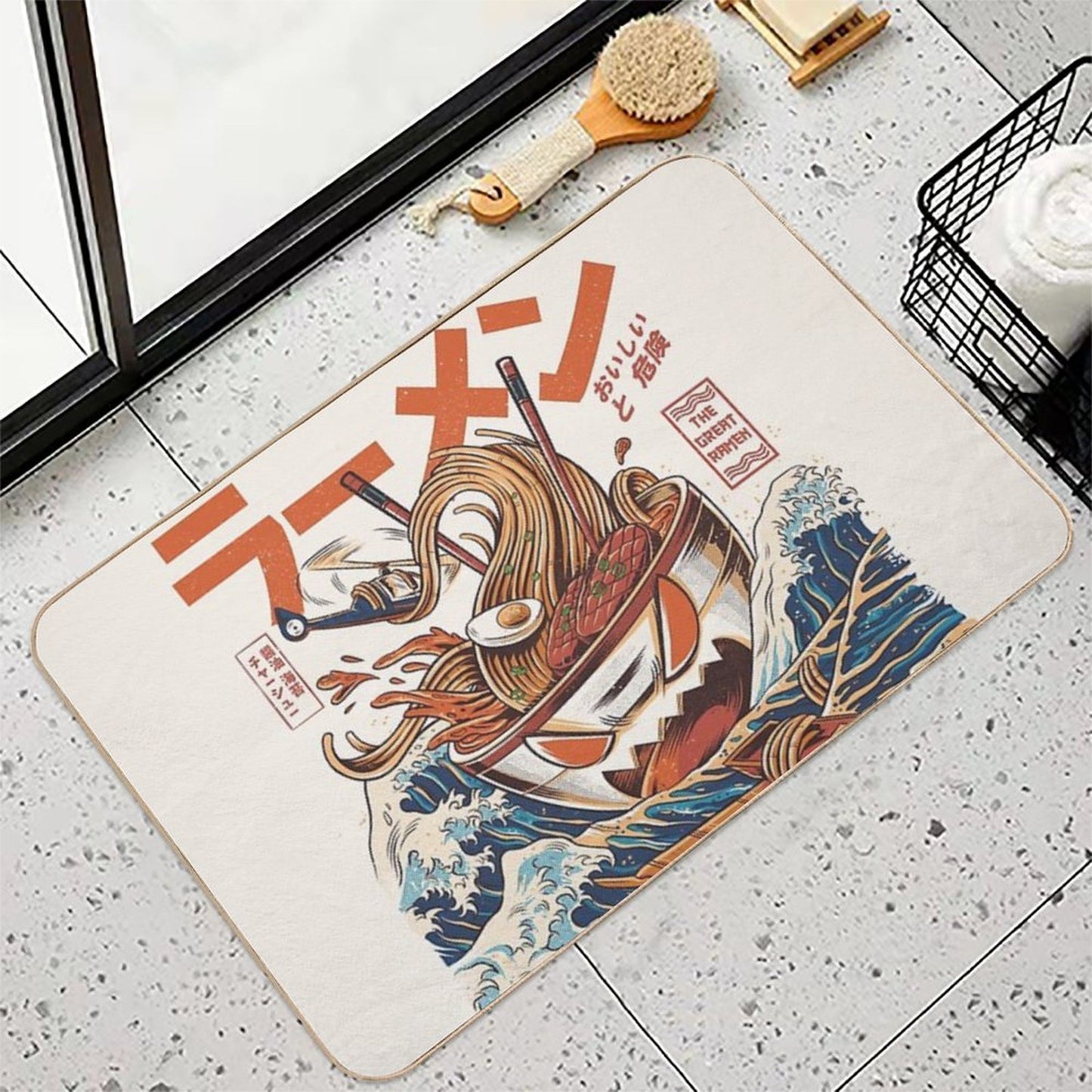 The Great Ramen Off Kanagawa  Stain-Proof Bath Mat