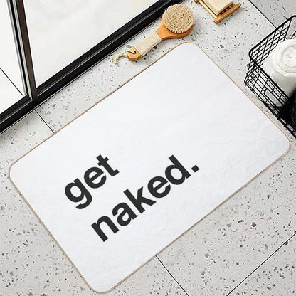 Get Naked - Black And White  Dirt-Trapping Bath Mat