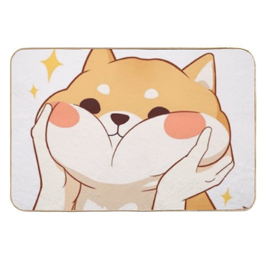 Kawaii Shiba Inu Durable Bath Mat