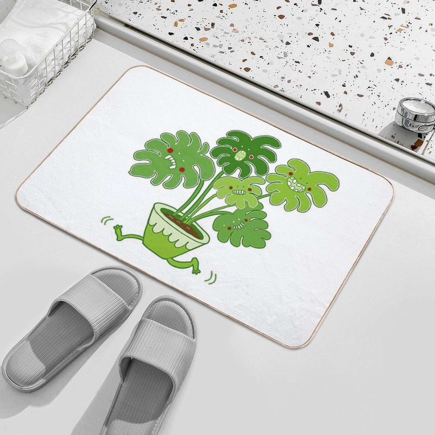 Monstera Monstera Durable Bath Mat