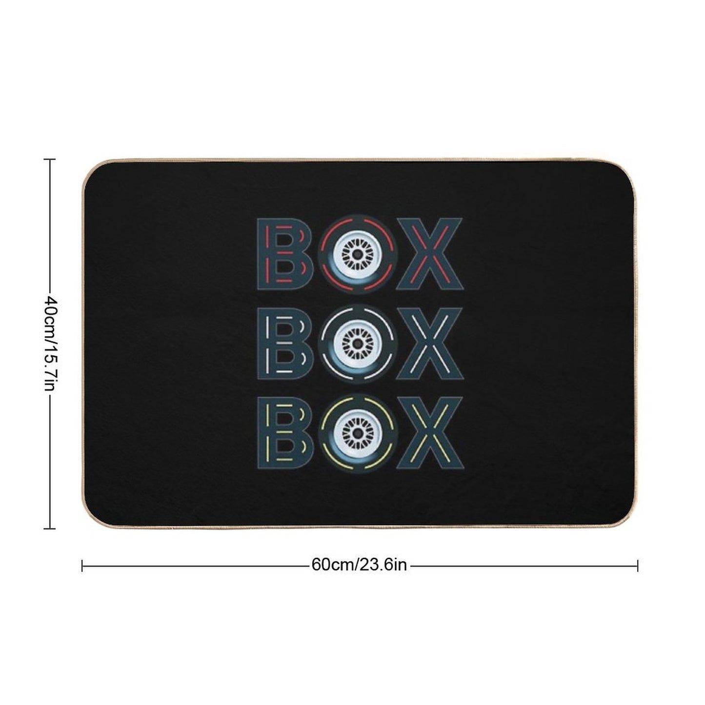 Box Box Box Radio Call To Pit Stop  Rapid-Drying Bath Mat