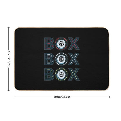 Box Box Box Radio Call To Pit Stop  Rapid-Drying Bath Mat