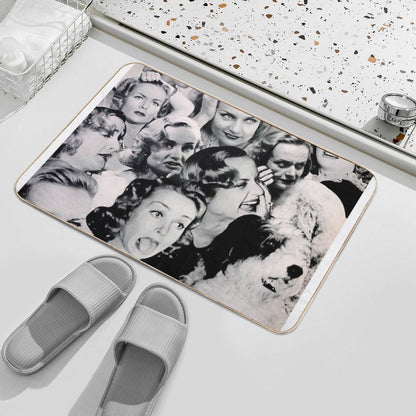 Carole Collage  Easy Maintenance Bath Mat