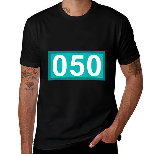 Funny 50 Year Old Gifts Number 050 Patch 50th Birthday Bday  Versatile T-Shirt