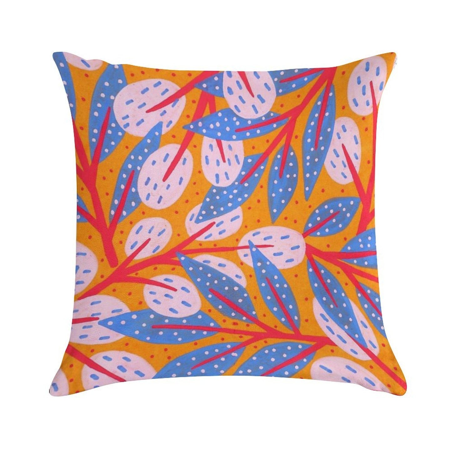 Gold Sky in The Forest Soft Multiple Sizes Throw Pillow