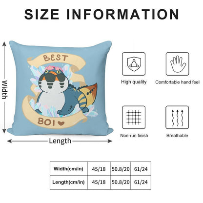 Dodogama Best Boi (MonHun World) Soft High-Density Material Throw Pillow
