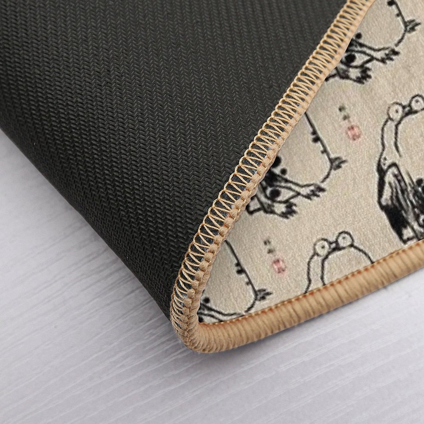 Grumpy Frog Japanese Matsumoto Hoji  Pet-Safe Bath Mat