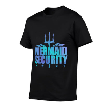 Mermaid Security Funny Dad Mom Mermaid Family Mermaid Squad  Soft T-Shirt