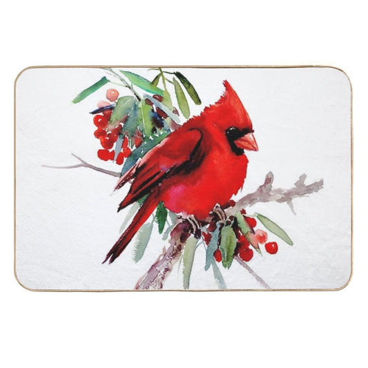 Red Cardinal  Multi-Purpose Bath Mat