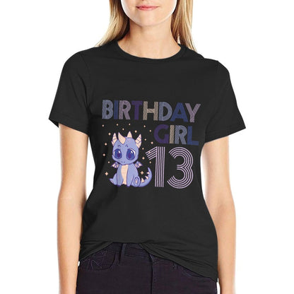 Dragon 13th Birthday Girl Party Mythical Creature Fan Legend  Affordable Price T-Shirt