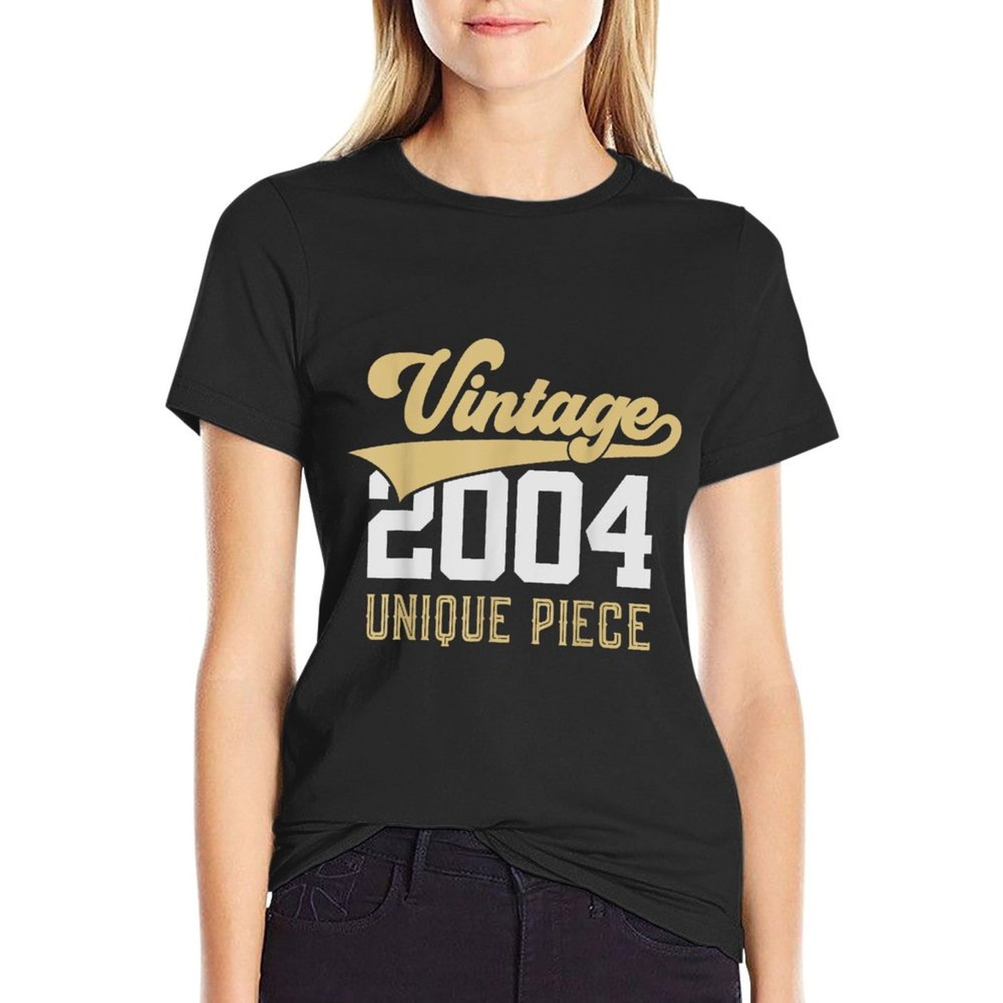 21 YEARS VINTAGE 2004 SINGLE PIECE 21ST BIRTHDAY  Durable T-Shirt