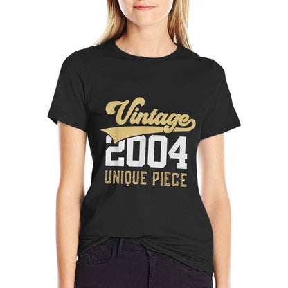 21 YEARS VINTAGE 2004 SINGLE PIECE 21ST BIRTHDAY  Durable T-Shirt