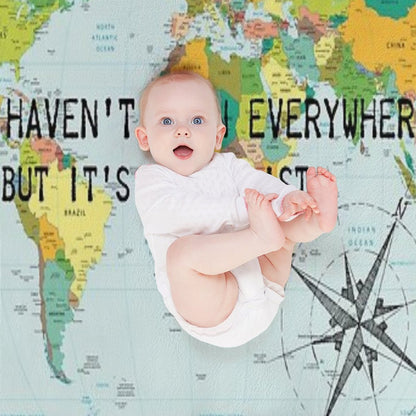 I Haven't Been Everywhere But It's on My List - Travel Quote Velvety-soft Throw Blanket