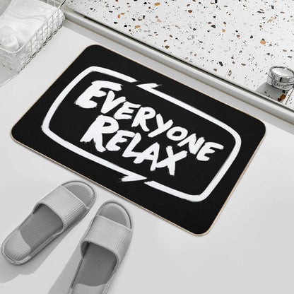 TOFOP - Everyone Relax (white)  Easy Maintenance Bath Mat