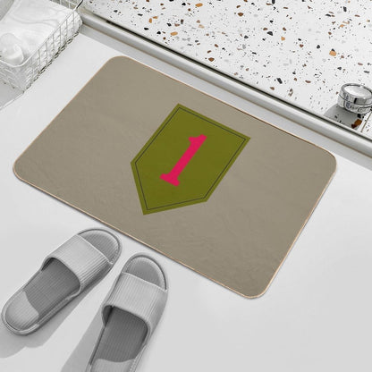 1st Infantry Division The Big Red One (United States Army)  Anti-Trip Bath Mat
