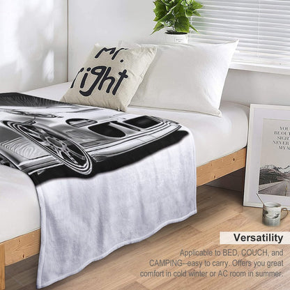 The Legend of The Porsche Brand Premium Throw Blanket