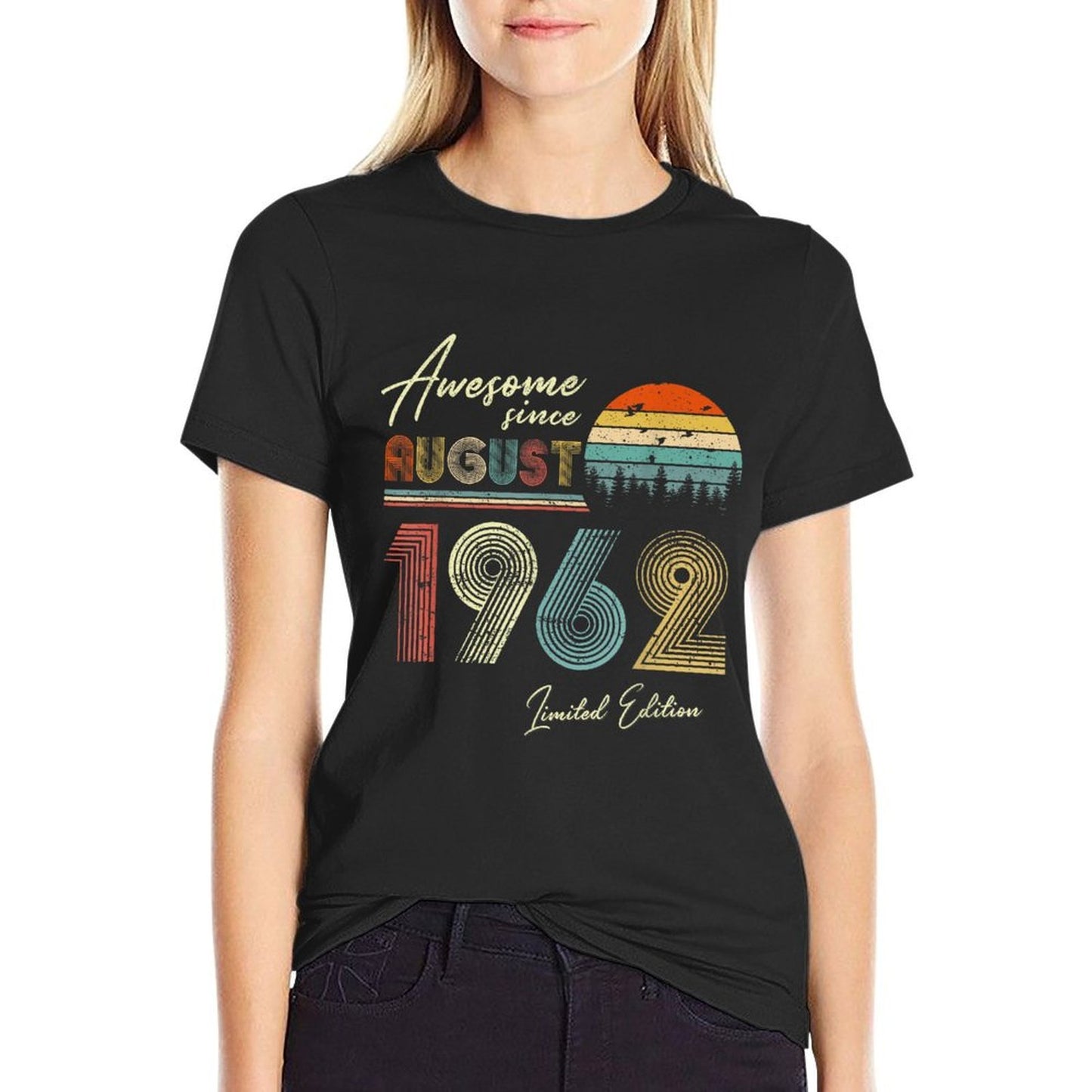 Awesome Since August 1962 60 Years Old 60th Birthday  Relaxed-fit T-Shirt