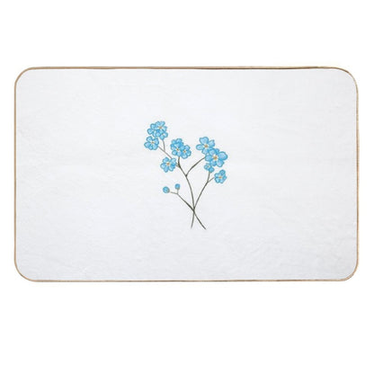 Forget Me Not Durable Bath Mat