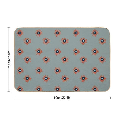 Stroke Blooms  Multi-Purpose Bath Mat