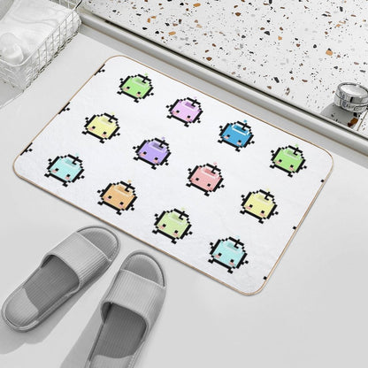Stardew Valley Pastel Junimos  Anti-Trip Bath Mat