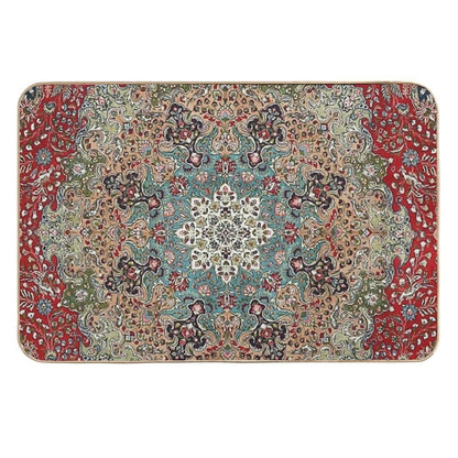 Vintage Antique Persian Carpet Print  Eco-Friendly Bath Mat