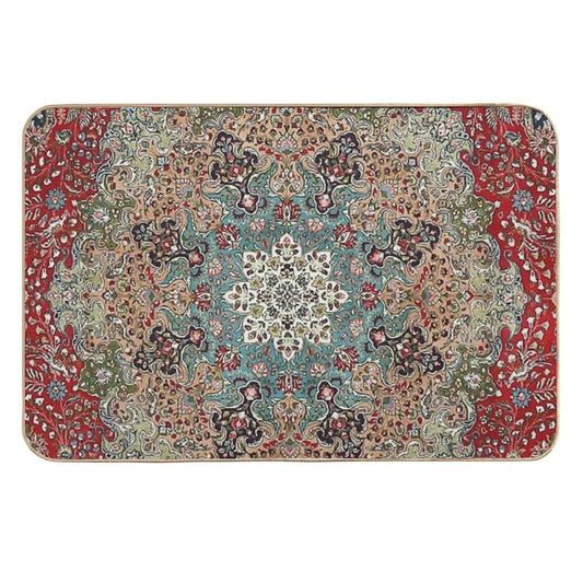 Vintage Antique Persian Carpet Print  Eco-Friendly Bath Mat