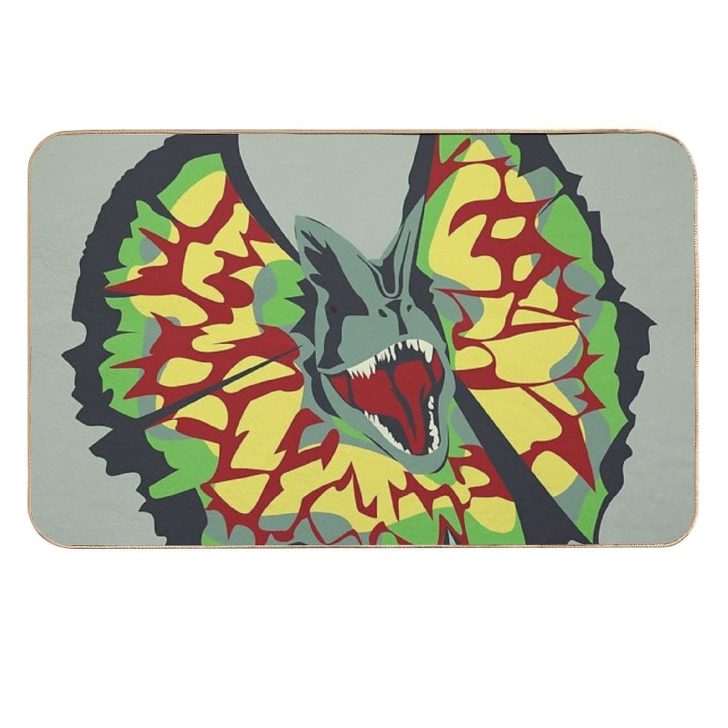 Dilophosaurus  Fade-Resistant Bath Mat
