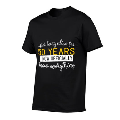 50th Birthday - 50 Years Old Birthday Gift!  Cotton T-Shirt