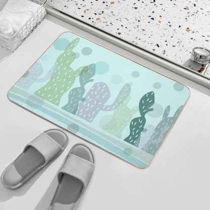 Cactus  Dirt-Trapping Bath Mat