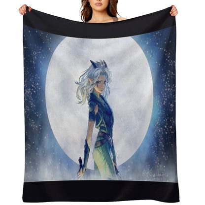 Rayla And Moon Compact Throw Blanket