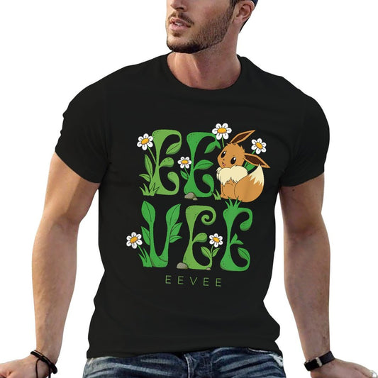 Pokémon - Eevee Floral First Generation Normal Type  Easy-care T-Shirt