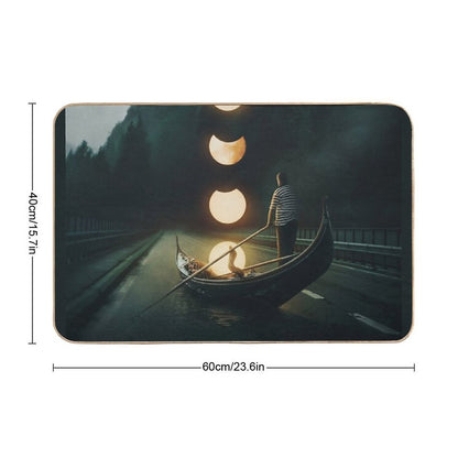 Moon Ride  Easy Maintenance Bath Mat