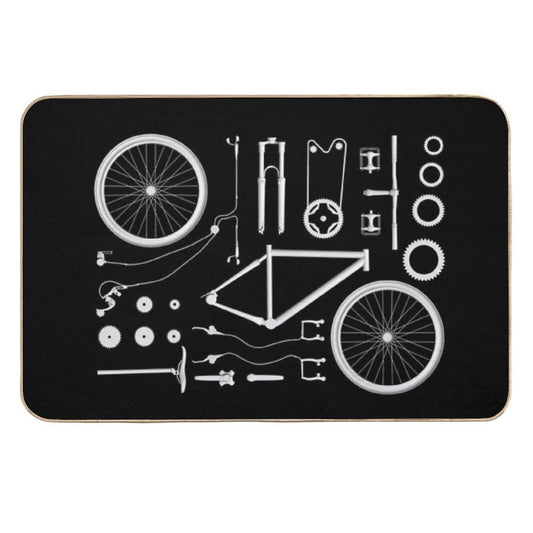 Bike Exploded  Toxin-Free Bath Mat