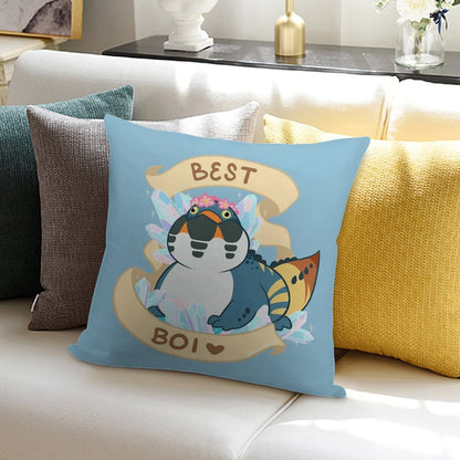 Dodogama Best Boi (MonHun World) Soft High-Density Material Throw Pillow