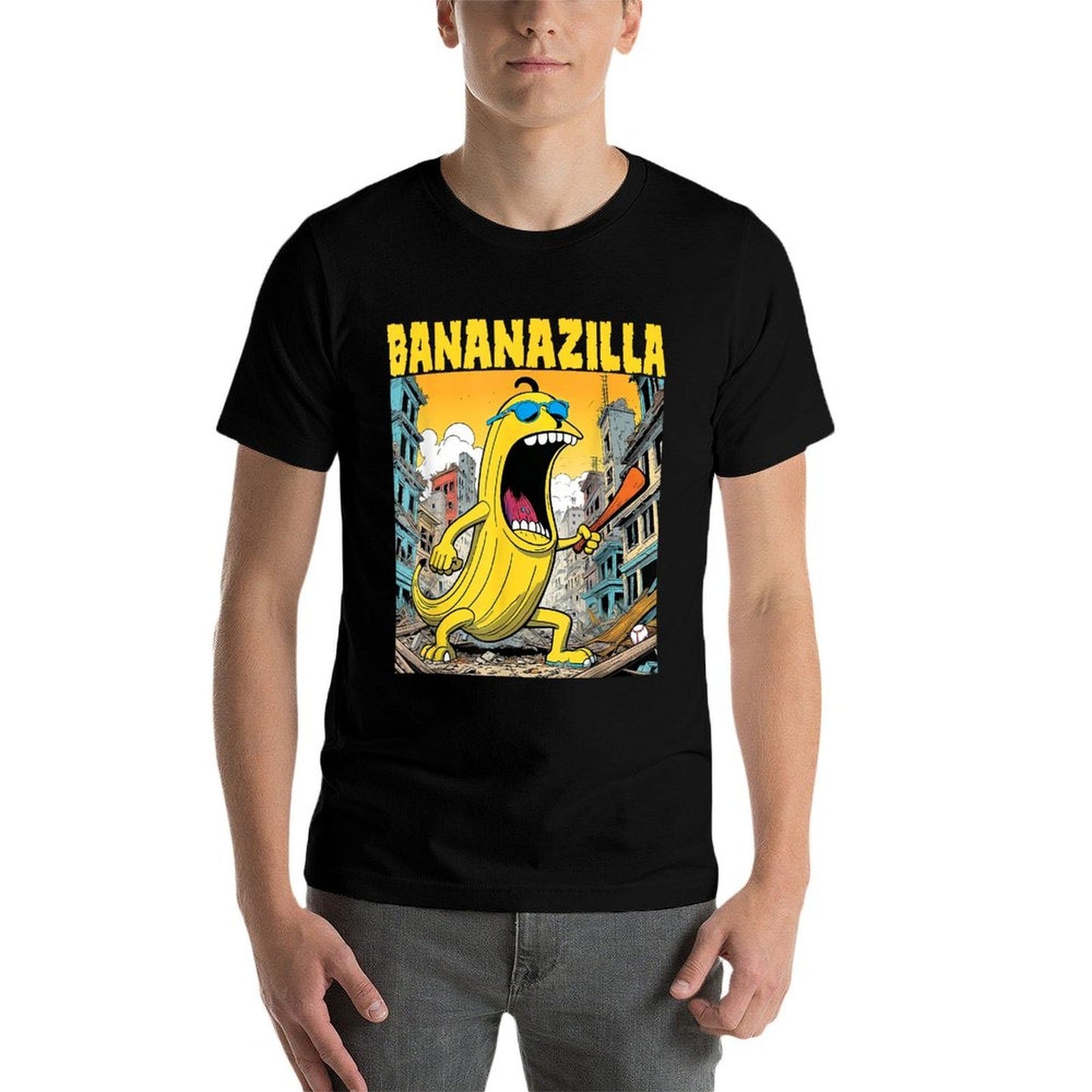 Bananazilla Banana Baseball Monster Bananas Kids Youth Boys  Versatile T-Shirt