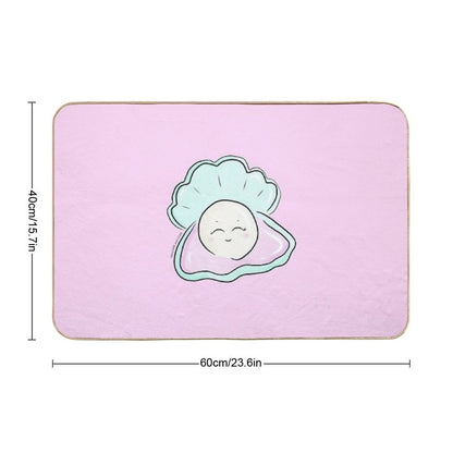 Happy Pearl Oyster  Versatile Bath Mat