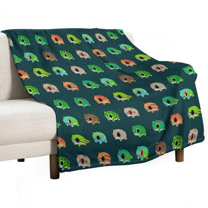 Forest Tree Frog Plush Throw Blanket
