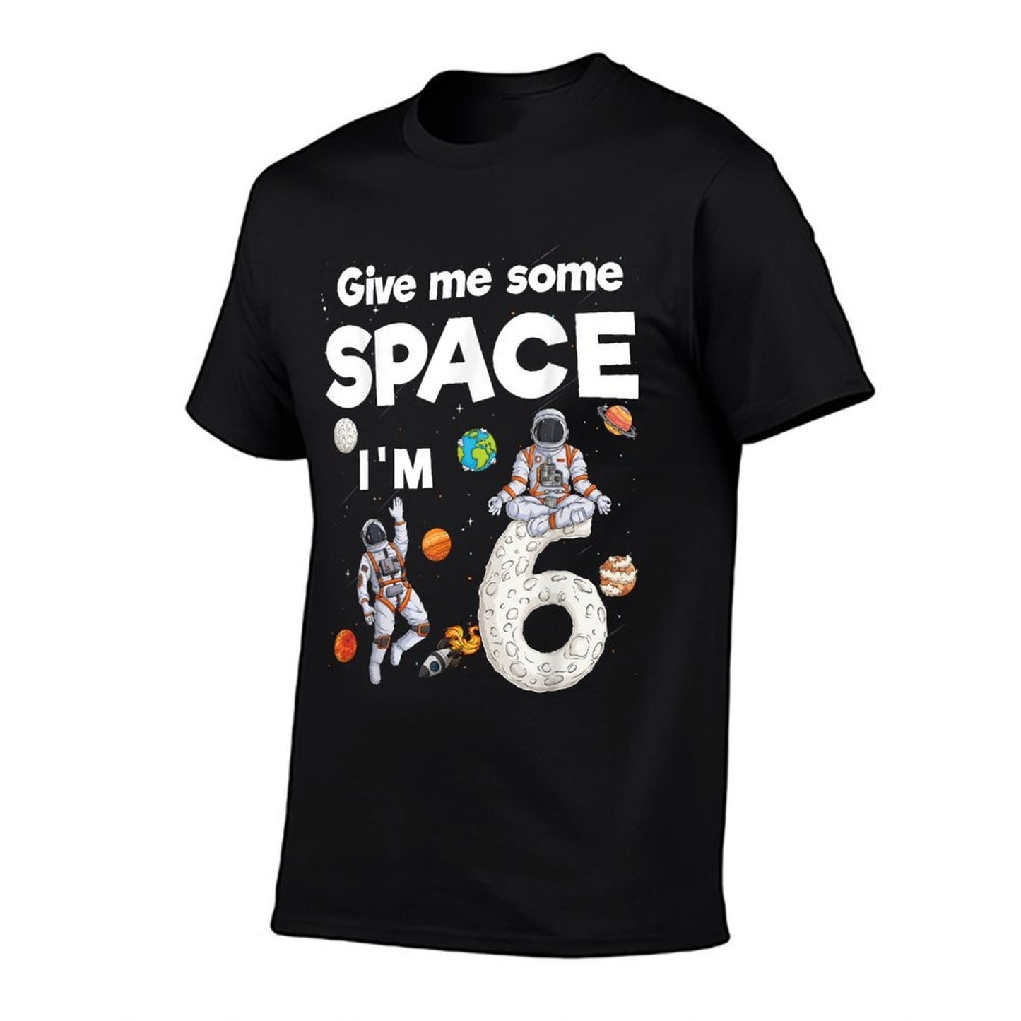 Outer Space Astronaut Planets Six Year Old 6th Birthday Kids  Odor-resistant T-Shirt
