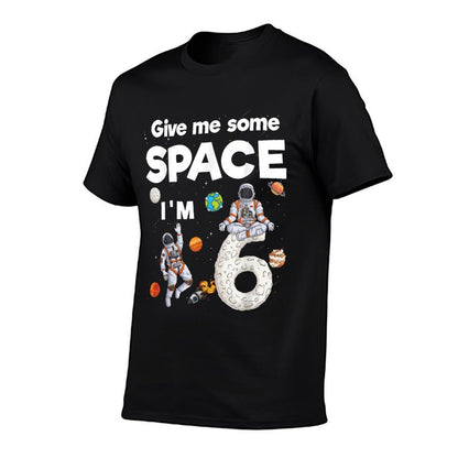 Outer Space Astronaut Planets Six Year Old 6th Birthday Kids  Odor-resistant T-Shirt