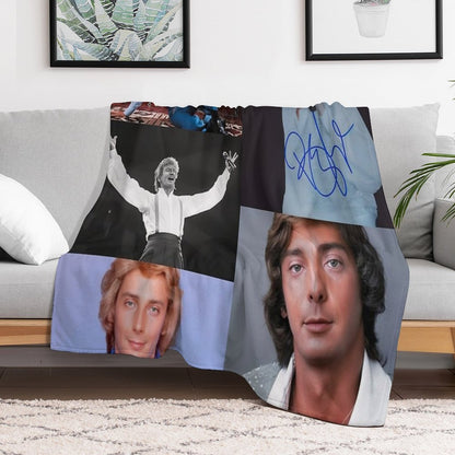 Barry Manilow Signed Compact Throw Blanket