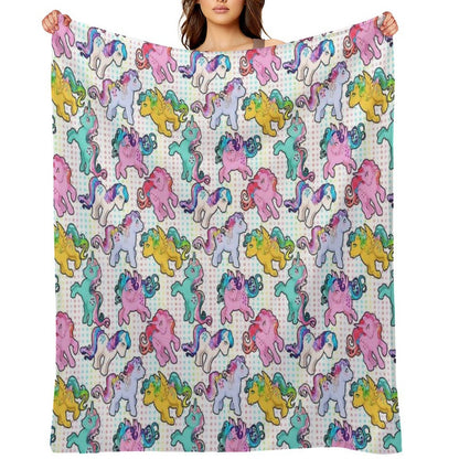 Twinkle Eye G1 Ponies Gift-ready Throw Blanket