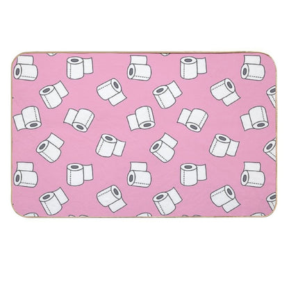 Doodle Pattern. Toilet Paper  Long-Lasting Bath Mat
