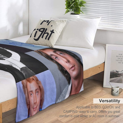 Barry Manilow Signed Compact Throw Blanket