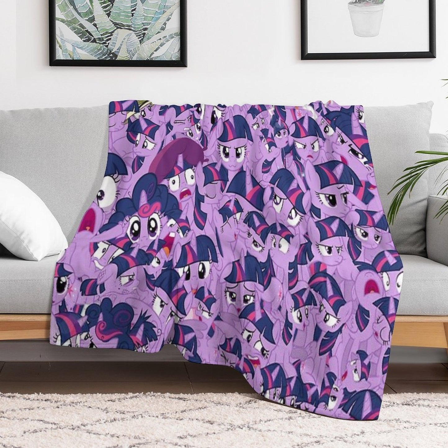 Twilight Sparkle Mess Quick-dry Throw Blanket